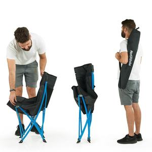 AI-MICH promotionnel personnalisé <span class=keywords><strong>pas</strong></span> <span class=keywords><strong>cher</strong></span> 2026 accoudoir football été aluminium métal chaises de Camping pliantes - Product Image 6