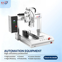 Machine de serrage automatique de vis à quatre axes avec alimentation et soufflage d'air