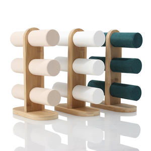 Новое предложение, партиями по 3 слой бамбукового волокна и черный браслет часы заколка для волос Веревка для изготовления украшений дисплей стойки опора - Product Image 2