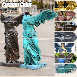 Statua di Angelo Alato in Bronzo a Grandezza Naturale MILY, Scultura in Stile Antico Europeo per Giardini e Parchi - Product Image 4