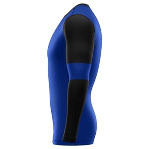 เสื้อรัดกล้ามเนื้อผ้าโพลีเอสเตอร์ผสมสแปนเด็กซ์แบบเรียบไม่มีลาย - Product Image 3