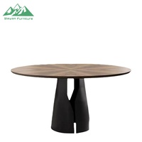 Wayon Hochwertiges Innendesign Esszimmer-Set Eleganter Runder Tisch mit Drehplatte für Projektanwendungen