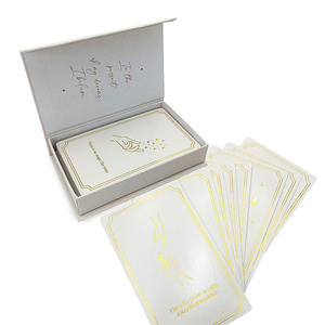 Yüksek kaliteli altın damgalı onay kartları günlük pozitif İlham tırnak özelleştirilmiş manyetik kutusu fabrika doğrudan kağıt - Product Image 1