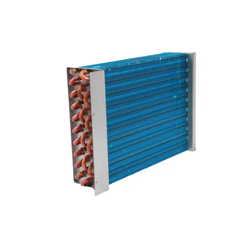 copper tube aluminum fin air heat exchanger Min2.0M3/h cooling steam condenser