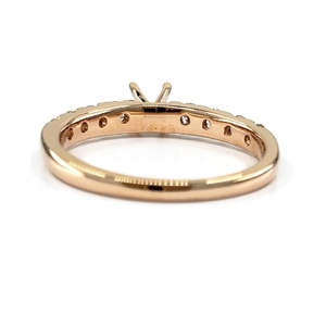 เครื่องประดับแหวนเพชรแท้18K สีโรสโกลด์เพชรแท้แหวนหมั้นแบบกึ่งเมาท์สำหรับผู้หญิงเครื่องประดับจากโรงงานโดยตรง - Product Image 3