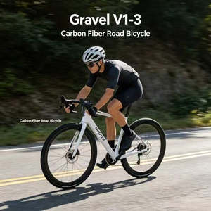 Bicicleta de Gravel de Fibra de Carbono, 13 Velocidades, Cambio Electrónico Inalámbrico, Ruedas 700C, Frenos de Disco Hidráulicos, para Aventura y Carreras - Product Image 1