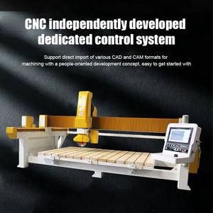 เครื่องตัดหินแกรนิต CNC 4 แกน 4+1 แบบบริดจ์ซอว์ สำหรับงานแปรรูปแผ่นหินอ่อน ควอตซ์ สำหรับทำเคาน์เตอร์ครัวและห้องน้ำ 380V - Product Image 3
