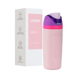 Nueva Botella de Agua Térmica Portátil de Acero Inoxidable Ecológica de Doble Pared de 32oz, con Tapa Abatible, para Frutas, Venta Caliente 2025 - Product Image 1