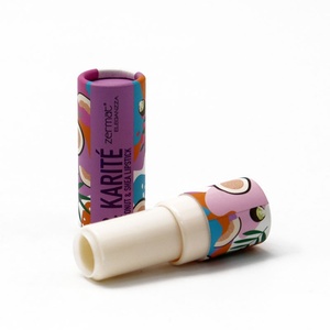 Biodegradable Embossing Custom Patterns Colorful Twist Tube Cylinder Box Recyclable Eco-Friendly Kraft Paper Cosmetics Packaging - Product Image 4