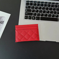 New Lady Card Wallet PU cuero moda pequeño portátil delgado con monedero para tarjetas de identificación de crédito marca de lujo regalo personalizado
