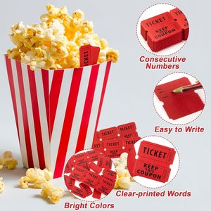 Màu sắc tùy chỉnh xé vé Xổ Số nhập dòng Đục Lỗ Số liên tiếp 400 chiếc vé Xổ Số CuộN đôi - Product Image 5