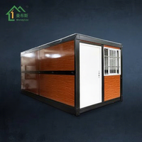 Maison préfabriquée de bonne qualité en panneaux sandwich EPS ignifuges, avec options de couleurs de structure, conteneur pliable de 20 pieds ou 40 pieds