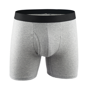 Free Samples High Quality Male Classic Solid Cotton Stretch Briefs Shorts Underwear Open <strong>Fly</strong> Pouch <strong>Boxer</strong> for Men - Product Image 2
