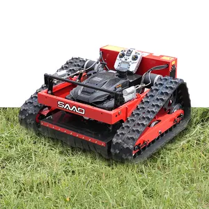SAAO mesin pemotong rumput Remote Control, mesin pemotong rumput Mini Rc kendali jarak jauh dengan tambahan bajak salju