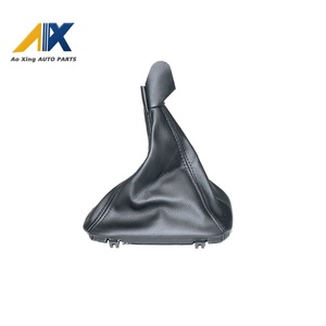 New Black Leather <strong>Gear</strong> <strong>Knob</strong> Cover for General Standards Manual Shift Collar Boot with Frame Compatible - Product Image 1