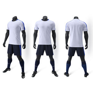 कस्टम रेट्रो ब्लू फुटबॉल जर्सी वयस्कों की गुणवत्ता के लिए सेट थाई राष्ट्रीय टीम खाली पुरुषों की वर्दी किट कस्टम सबलिमिनेशन लोगो बॉय - Product Image 5