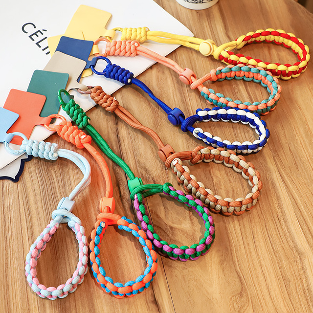 Phone Lanyard and Phone Strap Adjustable Braided Universal Anti Loss Wrist Strap for Travel Hands Free