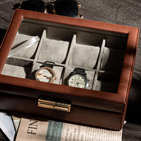 Boîte à montre intelligente de haute qualité, boîte de rangement pour montre rectangulaire en cuir PU de luxe multifonction, fabrication chinoise, marque HX RLX