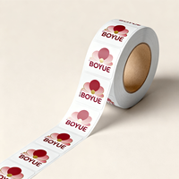 Étiquettes autocollantes en vinyle brillant personnalisées en gros avec logo sur mesure pour emballages de boîtes à bougies
