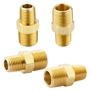 3/8 <span class=keywords><strong>Npt</strong></span> X <span class=keywords><strong>1</strong></span>/<span class=keywords><strong>4</strong></span> <span class=keywords><strong>Npt</strong></span> Nam Rắn Brass Hex Núm Vú Nặng Brass Ống Adapter Phụ Kiện Giảm Núm Vú Kết Nối - Product Image 1