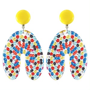 Personnalisé 5D DIY Artisanat Ornement Art Forme Spéciale À <span class=keywords><strong>La</strong></span> Main Cristal Diamant <span class=keywords><strong>Peinture</strong></span> Boucles D'oreilles pour <span class=keywords><strong>Femme</strong></span> - Product Image 5
