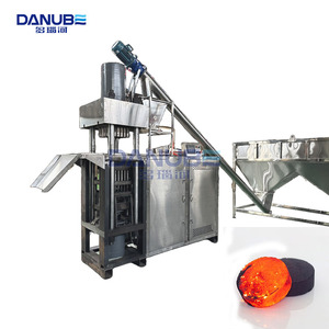 Wood Charcoal Processing Line Stainless Steel Hydraulic Charcoal Briquette Biomass Cube Chalk Cube Making Machine - Product Image 1