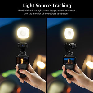 Luz de Relleno LED Magnética Recargable con Temperatura de Color Ajustable Amazear para Osmo Pocket 4 - Accesorio Profesional Portátil - Product Image 2