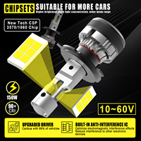 Ampoules à LED pour voiture avec lentille Canbus sans erreur 360 Beam High Power Auto Light H4 9003 HB2 H7 Projecteurs à LED pour l'éclairage automobile