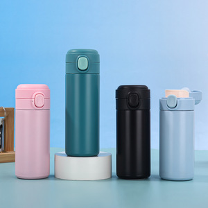 304 Stainless Steel Vacuum Insulated Water Bottle Pop-Up Lid Double Layer Outdoor Student Camping Pea Cup - Product Image 1