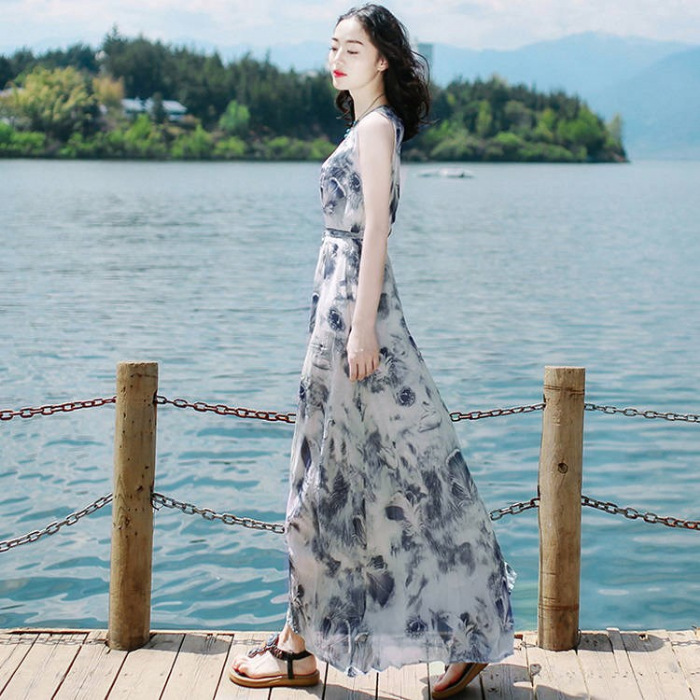 knee length dresses for ladies White Pearl Dress for Women main image 0