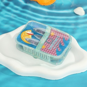 Pince à cheveux légère en acrylique, design créatif et mignon, motifs poisson et requin, série Océan, pour femme, pour l'arrière de la tête, type griffe - Product Image 3