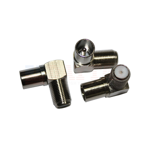 <span class=keywords><strong>F</strong></span> loại góc phải 90 độ Nam đến Nữ Cáp nối Coax Adapter - Product Image 2