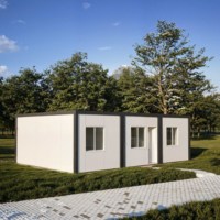 Casas Contenedor Prefabricadas Desmontables Modernas y Transpirables, Estándar y Modulares, para Uso de Oficina, Edificio de Oficinas de 3 Habitaciones