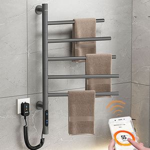 Nouveau Ensemble de Porte-Serviettes Chauffant Électrique pour Salle de Bain avec Support Métallique et Minuteur - Product Image 3
