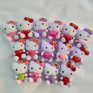 25cm Hello Mèo nhồi bông & đồ chơi sang trọng động vật Kitty búp bê <span class=keywords><strong>KT</strong></span> mèo đồ chơi trẻ em Cô Gái Mèo ném gối Valentine Quà Tặng Claw máy - Product Image 1