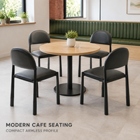 Tables et chaises de restaurant, ensemble table et chaises en bois à base en T pour café, cafétéria et restaurants d'hôtel