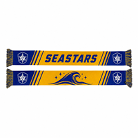 Maßgeschneiderter Jacquard-Strickschal für Fußballfans mit Teamlogo, Sport-Fanschal für den Winter