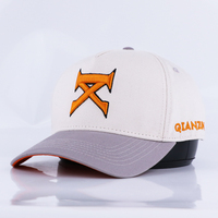 Nueva gorra de béisbol de ala curva OEM de 2 tonos Alibaba, sombreros de gamuza personalizables de dos tonos, gorra de béisbol personalizada de 5 paneles