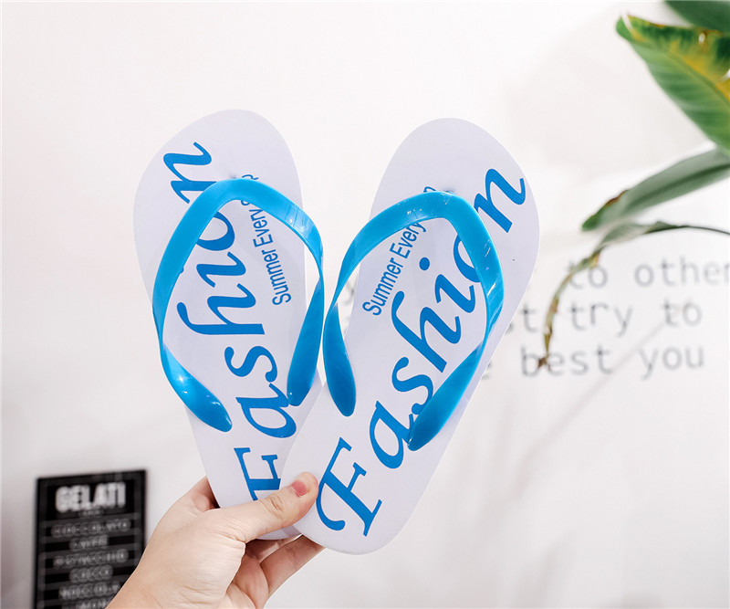 Custom Logo Hollow Flip-flops EVA Hotel Slippers Outdoor Beach Flipflops Slippers
