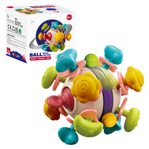 6 in 1 Multifunctional Baby Teether <strong>Ball</strong> Silicone Soft <strong>Ball</strong> for Baby Grasping Sensory Activity Toy Rattle Toy for Baby - Product Image 6