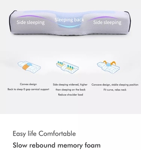 Oreiller en mousse à mémoire de forme rafraîchissante OEM pour vertèbres cervicales, tissu doux amovible avec thérapie de massage pour le cou, idéal pour hôtels - Product Image 4