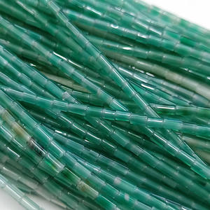 Pierres précieuses naturelles, colonne rectangulaire de haute qualité, 2x4MM, perles amples, Tube d'énergie, puissance de guérison, pour bricolage de Bracelets, boucles d'oreilles, fabrication de bijoux - Product Image 5