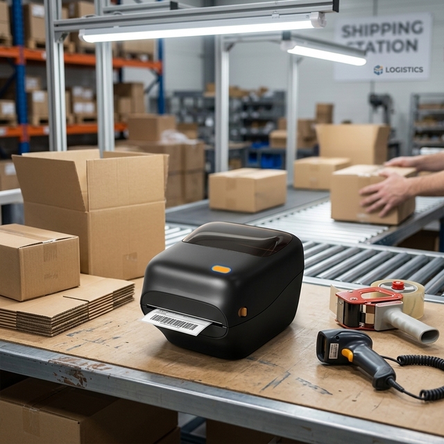 NORGEE N910 High-Speed 4x6 USB//WiFi Thermal Printer with Barcode & Adhesive Label Printing for Express Mail-in Stock