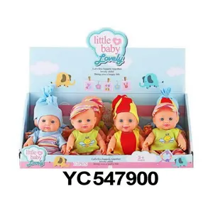 Yicheng Mini Simulation 7 Inch Handmade Lifelike Cute Realistic Reborn Babies Set Silicone Reborn Doll For Kids
