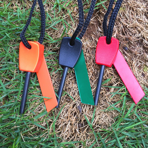 Pedernal para exteriores y acero Mini pedernal pequeño y Palo de fuego de acero Palo de fuego Pedernal multifuncional para exteriores y acero - Product Image 6