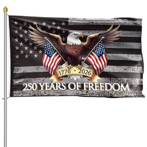 Drapeau américain brodé 3x5 pieds, personnalisé, toutes nationalités, imperméable, pour la plage, de haute qualité, prix usine - Product Image 1