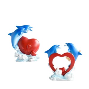 Venta caliente creativa hecha a mano resina Animal escultura Linda figura de delfín para decoración del hogar regalo y artesanías - Product Image 5
