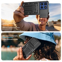 Coque de protection personnalisée avec support invisible et fenêtre pour appareil photo, armure de protection arrière pour iPhone 17 Pro Max