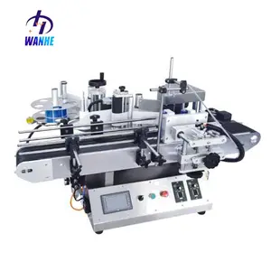 Wanhe Benchtop Automatic Round Bottle Vial Labeling Machine/automatic High Accuracy Labeling Machine (full Label) 220V 50HZ CE