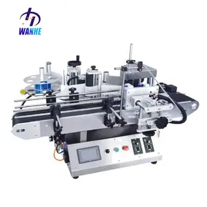 Bottle Labeling Machine Wanhe Benchtop Automatic Round Bottle Vial Labeling Machine/automatic High Accuracy Labeling Machine Full Label 220V 50HZ CE